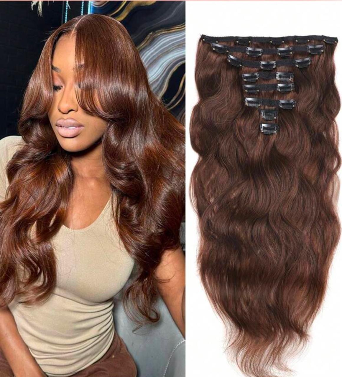 7pc Luxury Human Hair Clip in Extension
